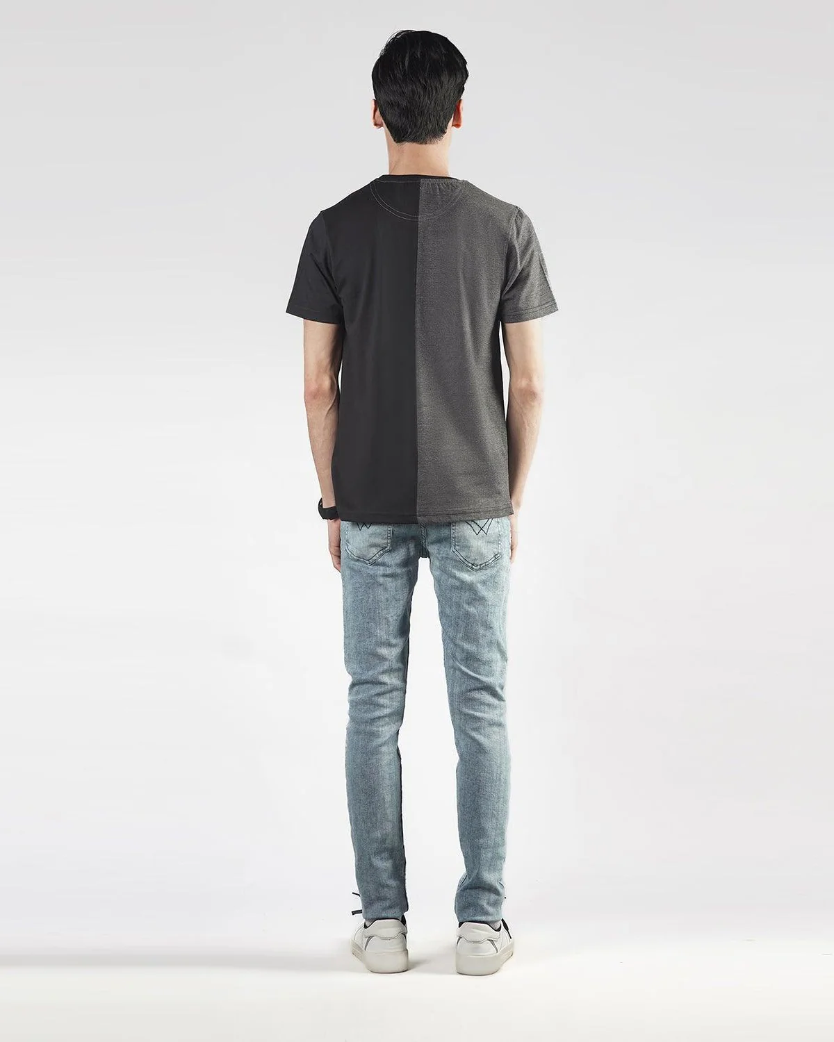 Black Charcoal Cut & Sew Tee - Image 3
