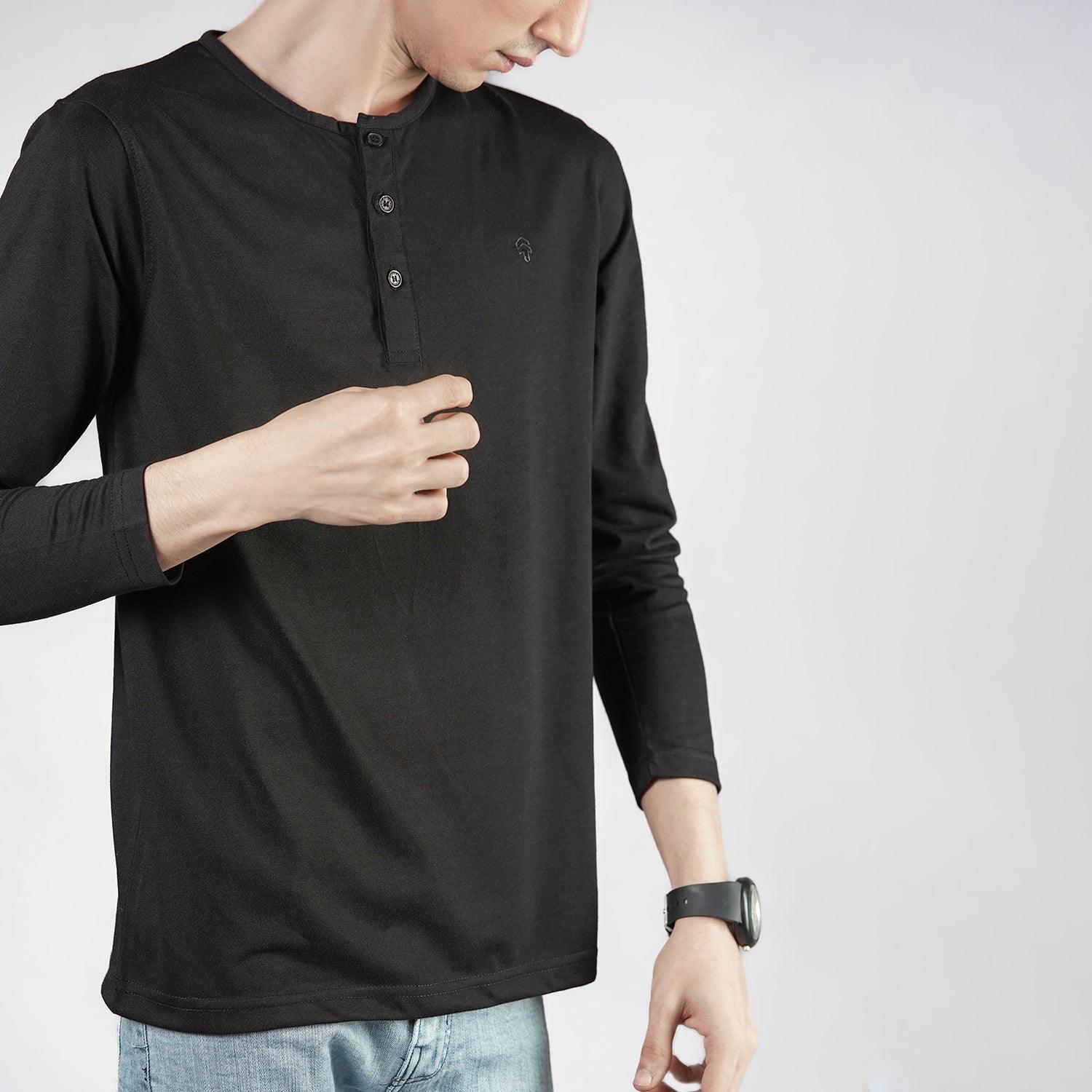 Black Henley F/S - Image 3