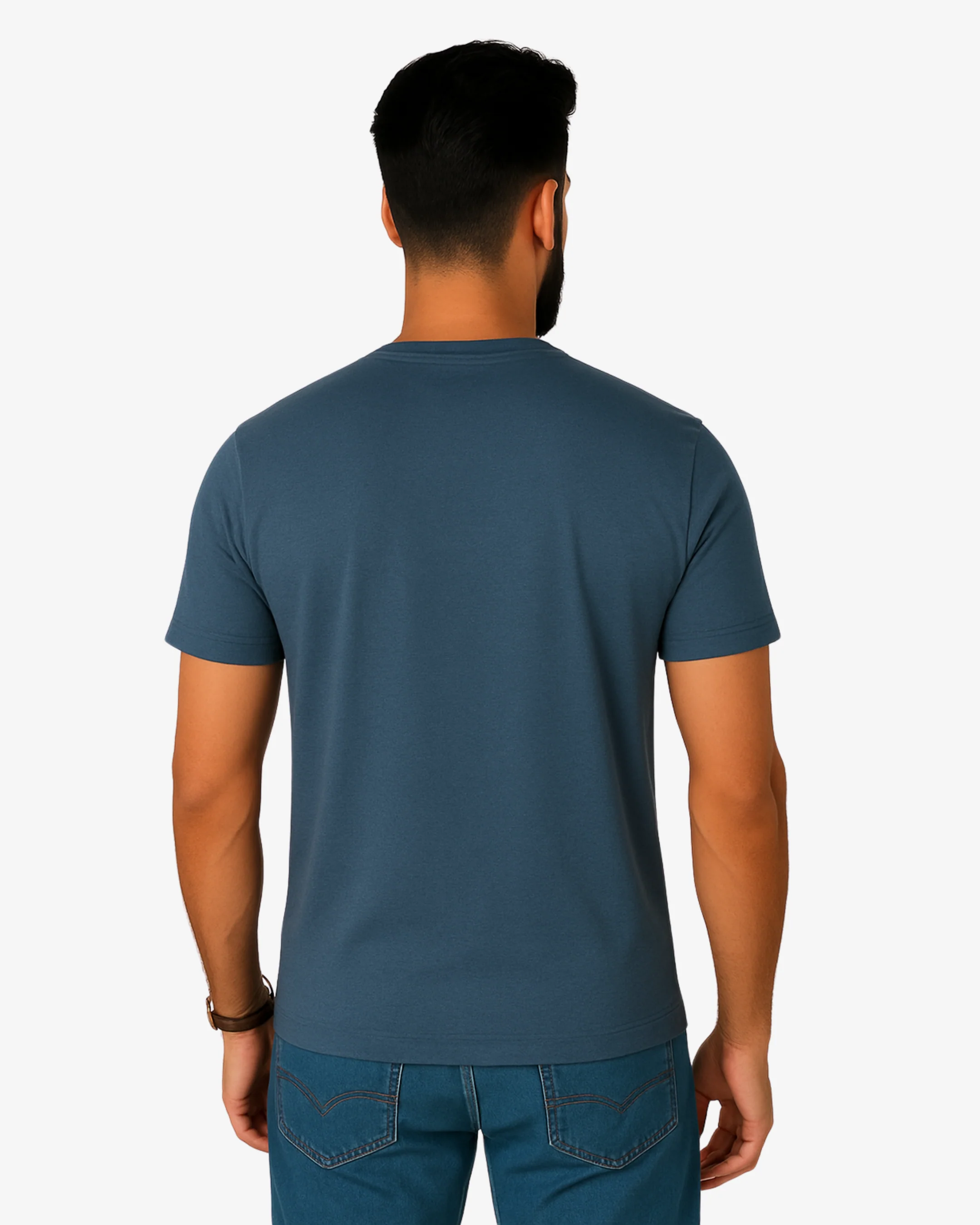 Storm Grey Basic Tee - Image 2