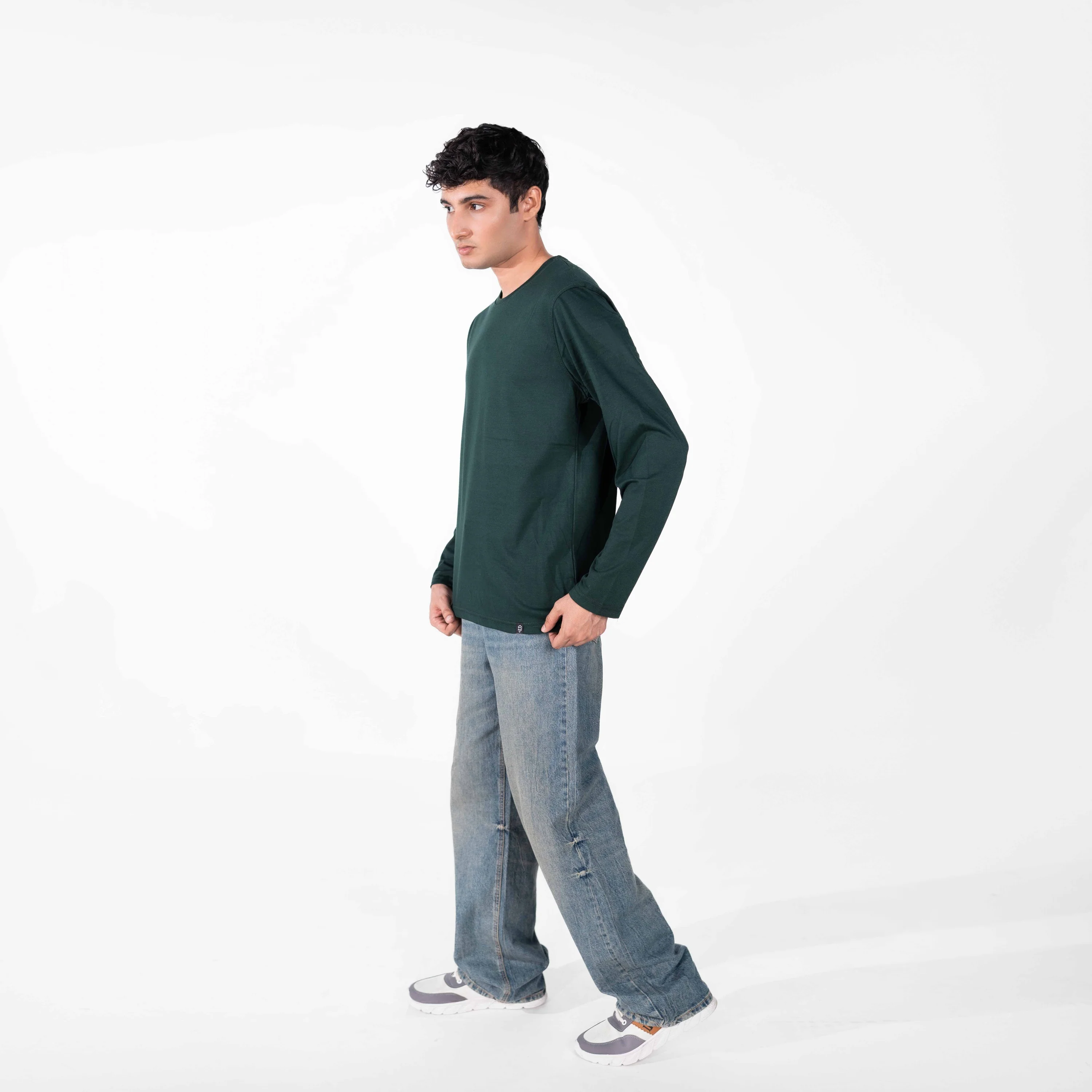 Bottle Green Full Sleeve Tee - Image 3