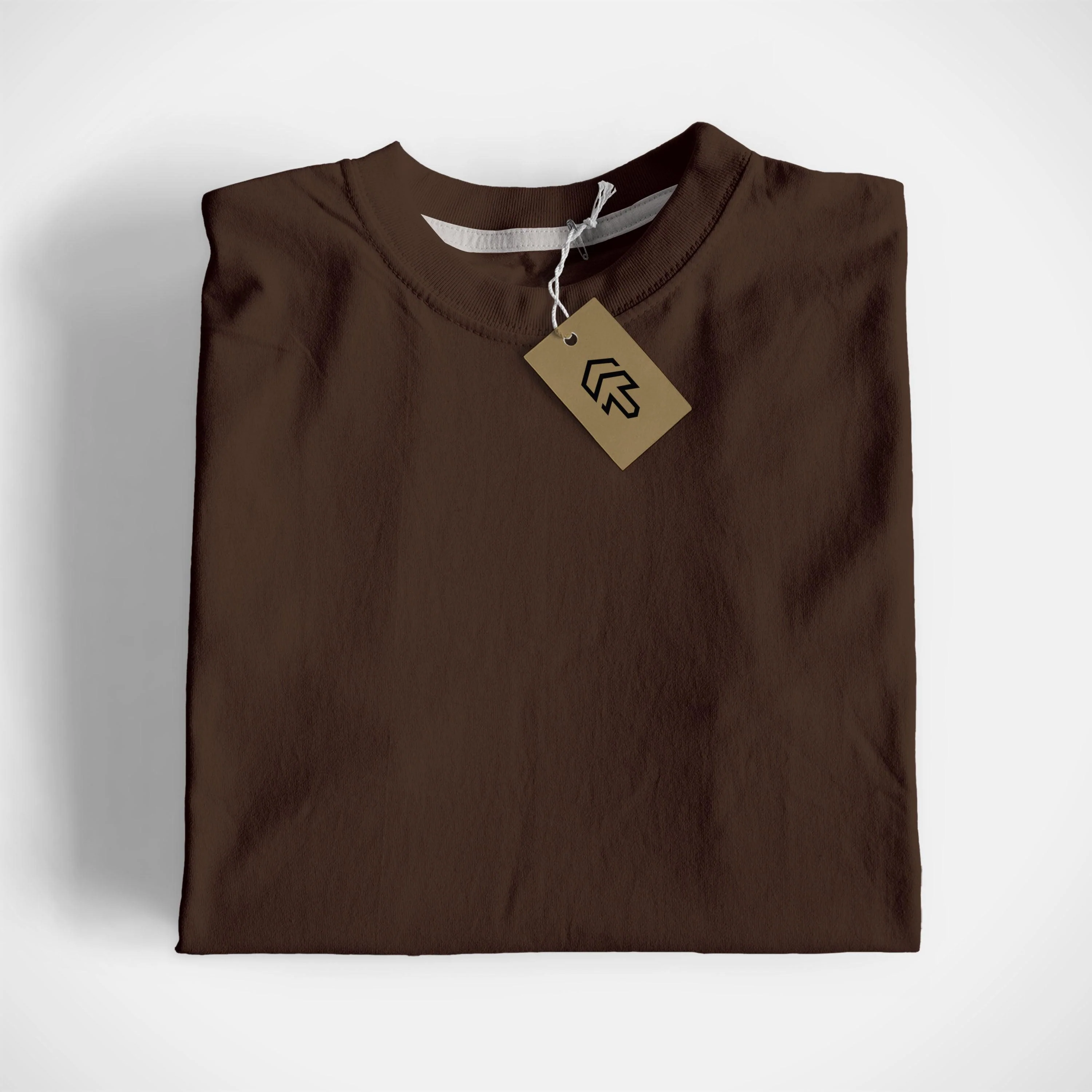 Dark Brown Basic Tee - Image 6