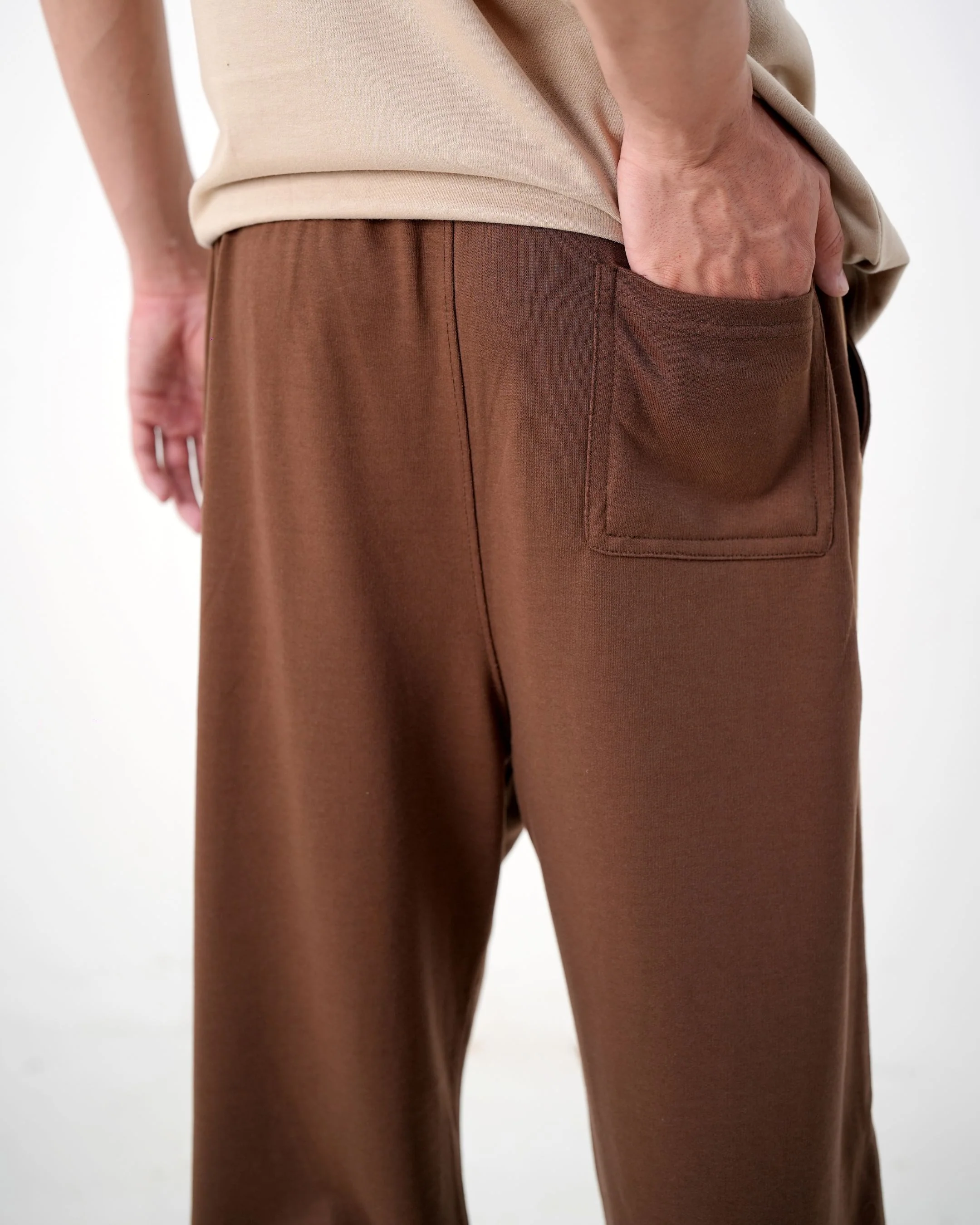 Brown Straight Piping Trouser - Image 3
