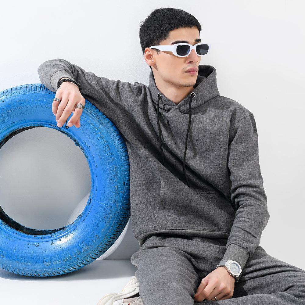 Charcoal Fleece Tracksuit - Image 4