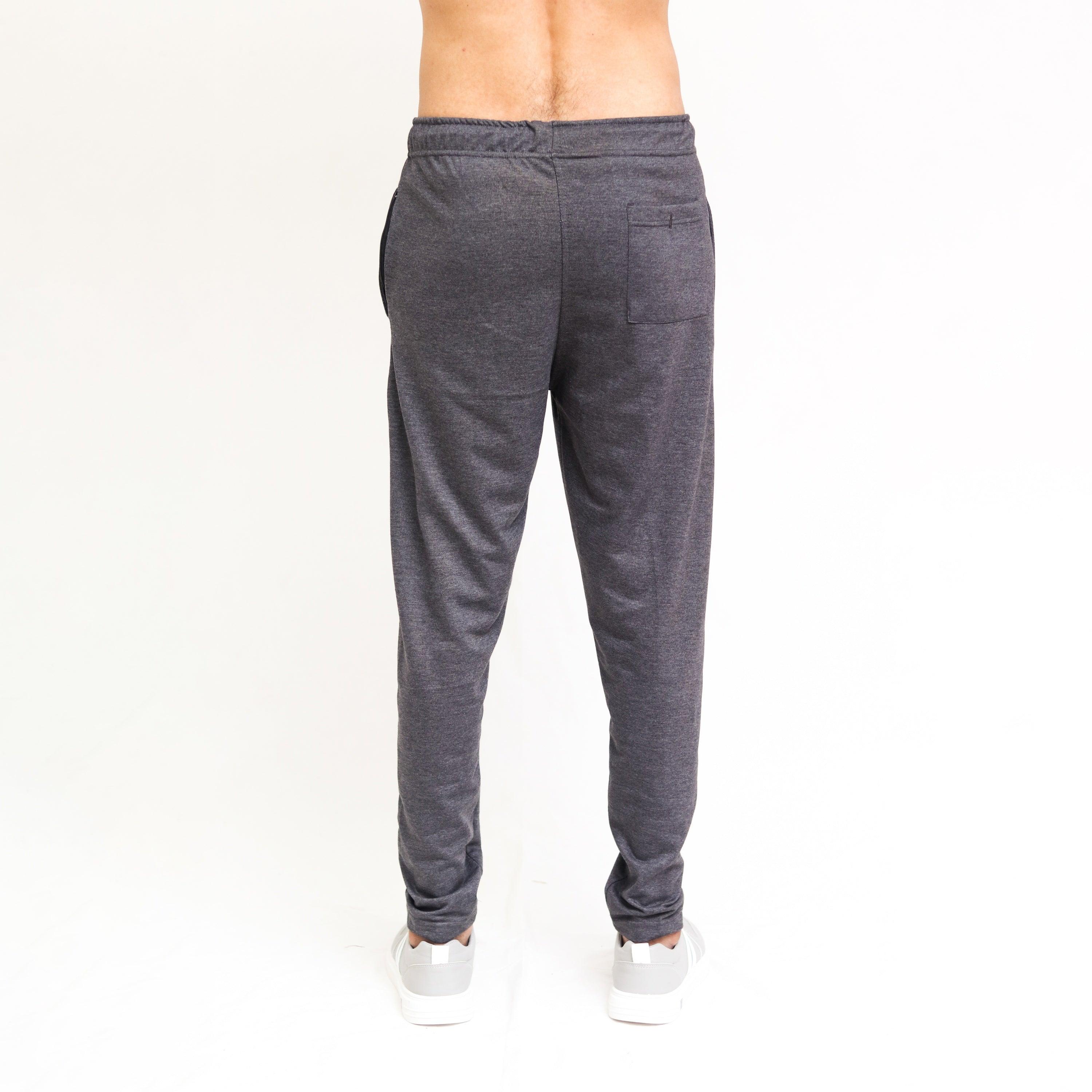 Charcoal Terry Basic Trouser - Image 5