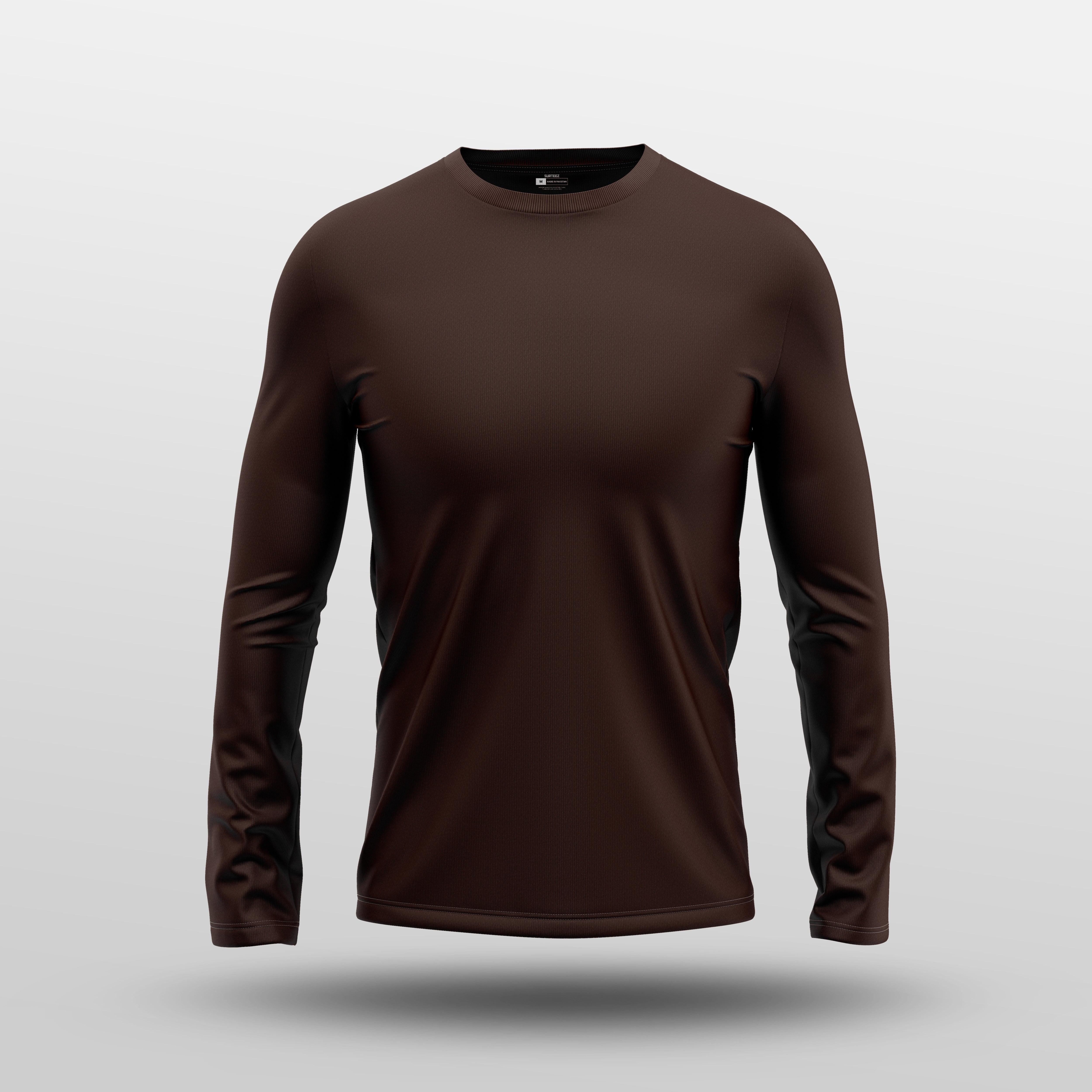Dark Brown Full Sleeve Tee - Image 4