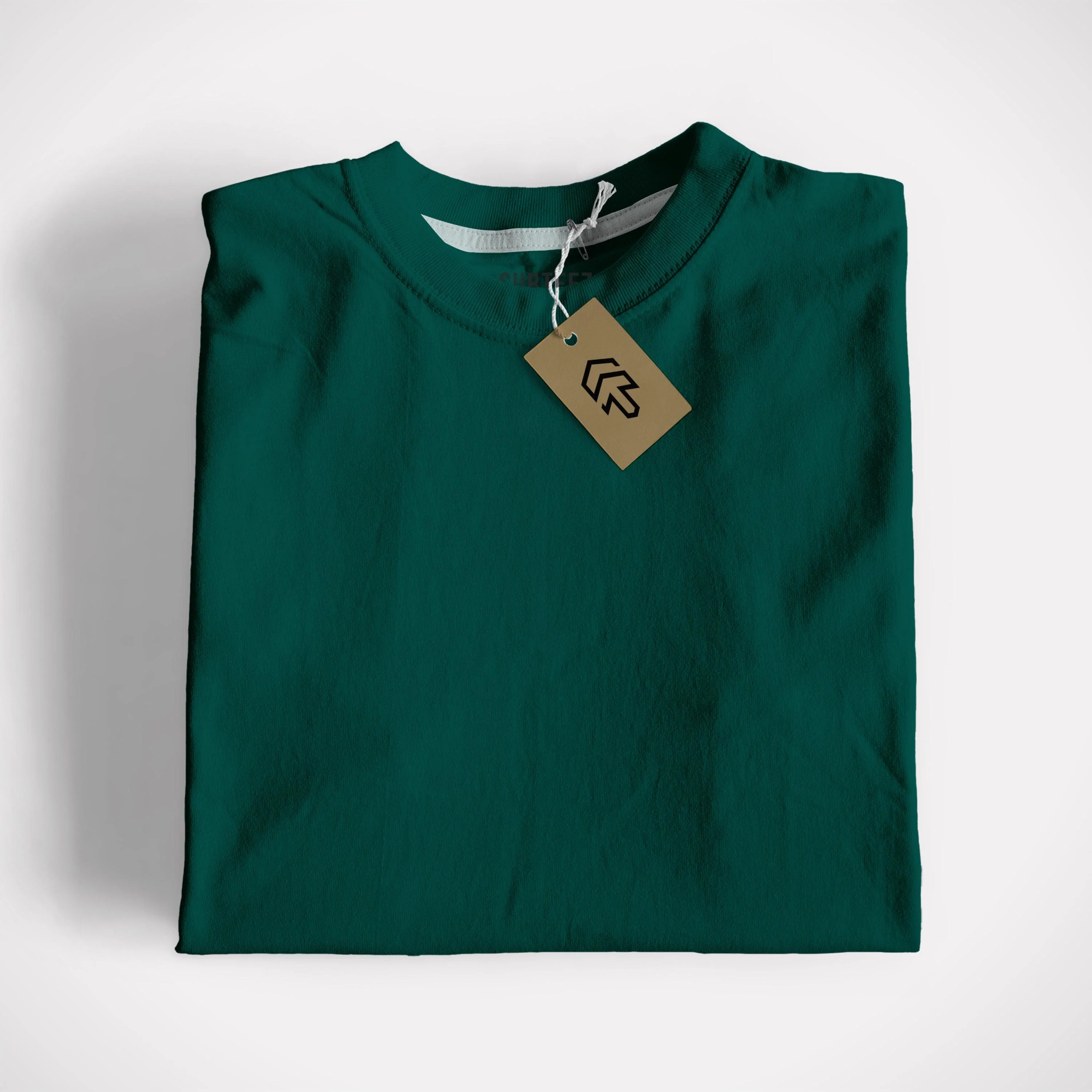 Bottle Green Basic Tee - Image 5