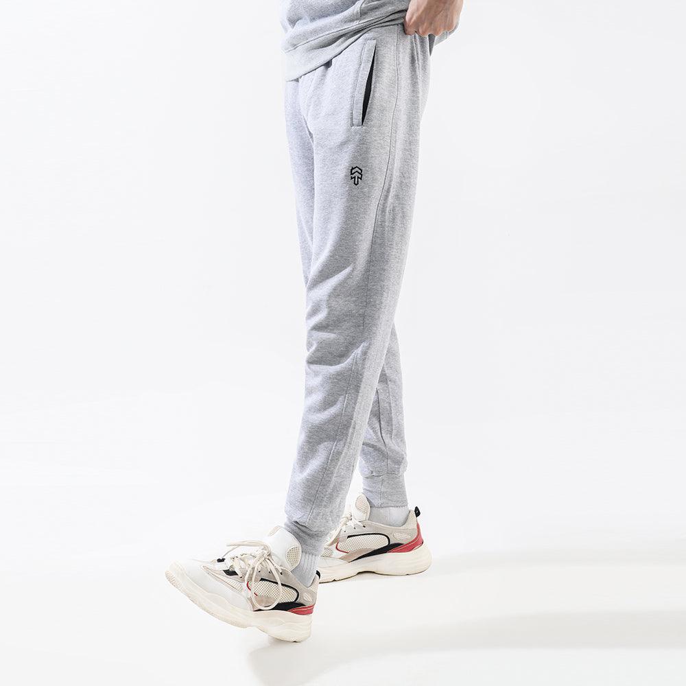 Heather Grey Fleece Tracksuit - Image 3