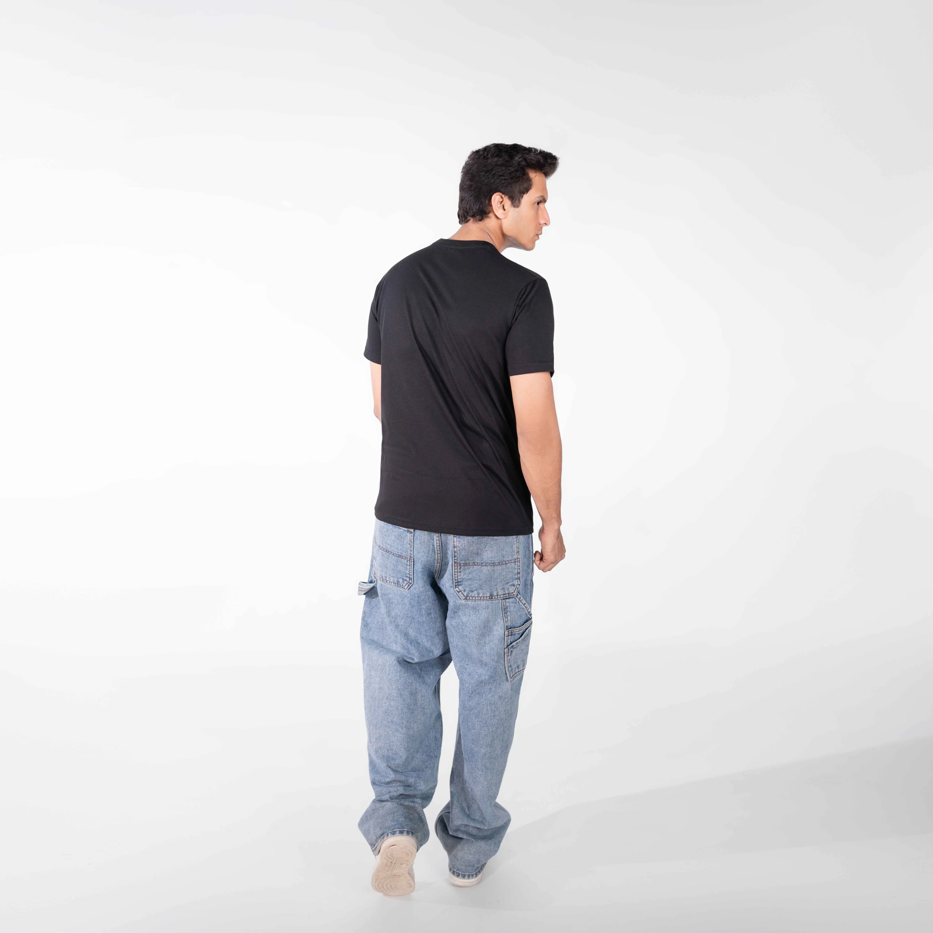 Jet Black Basic Tee - Image 4