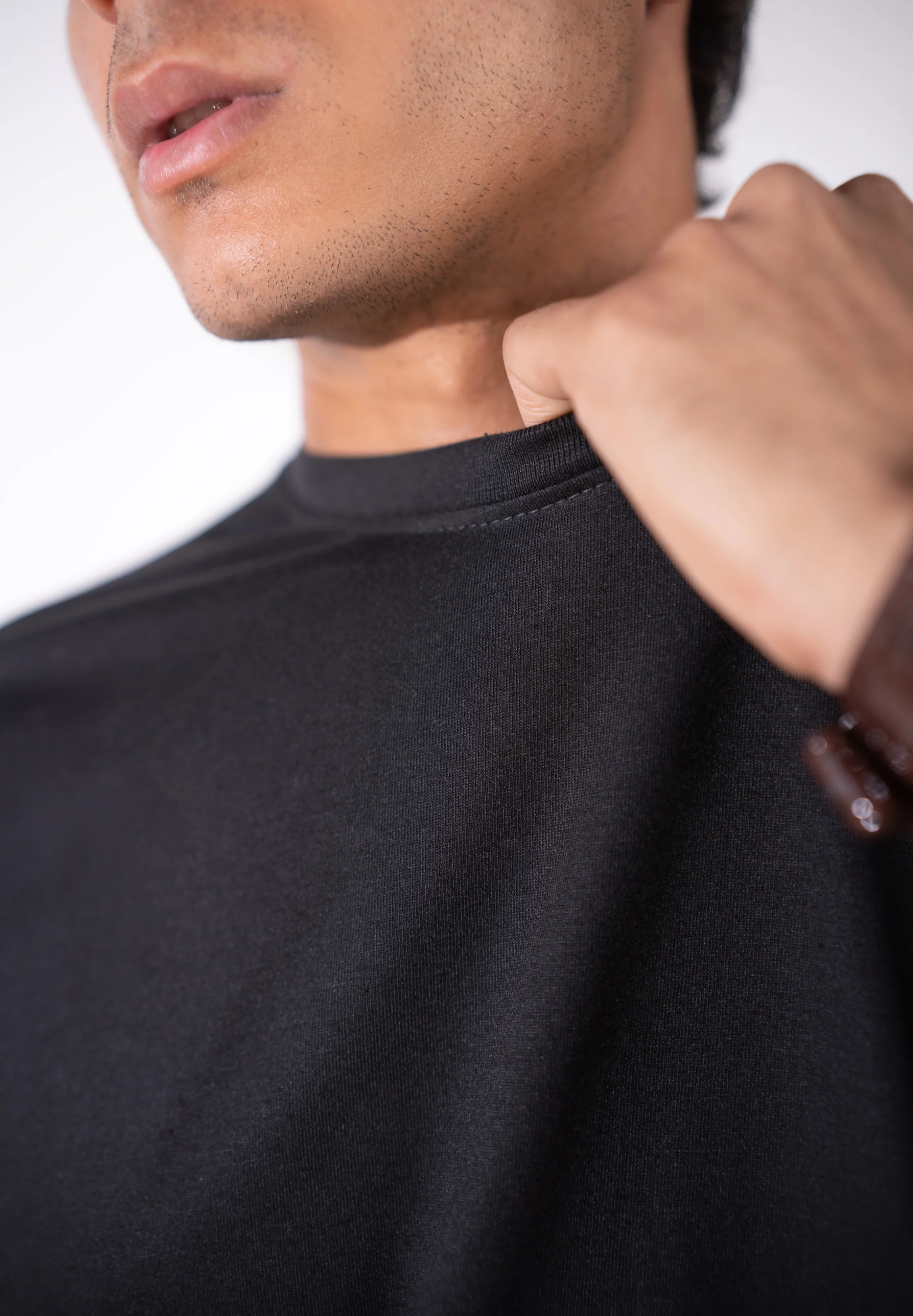 Jet Black Basic Tee - Image 5