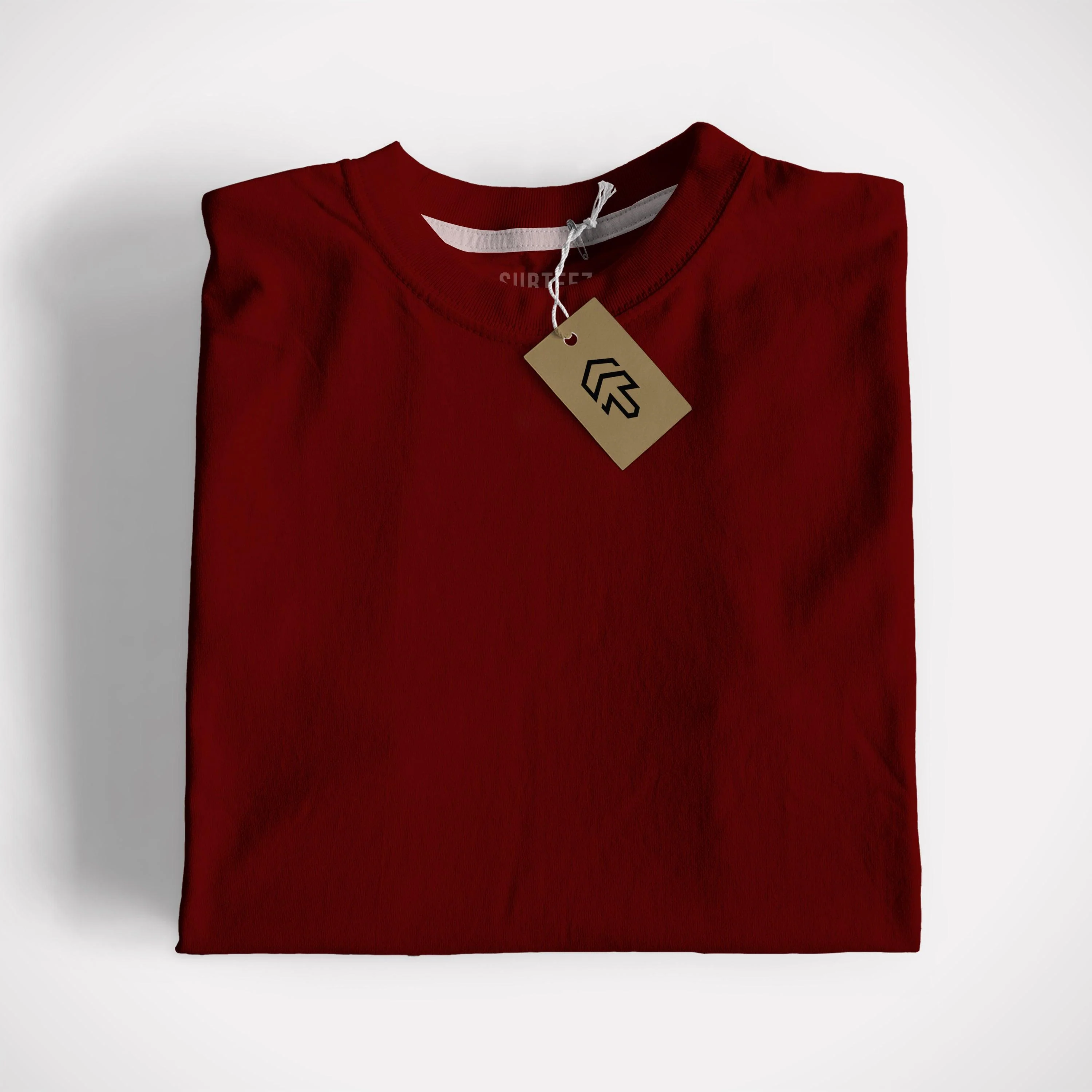 Maroon Basic Tee - Image 5