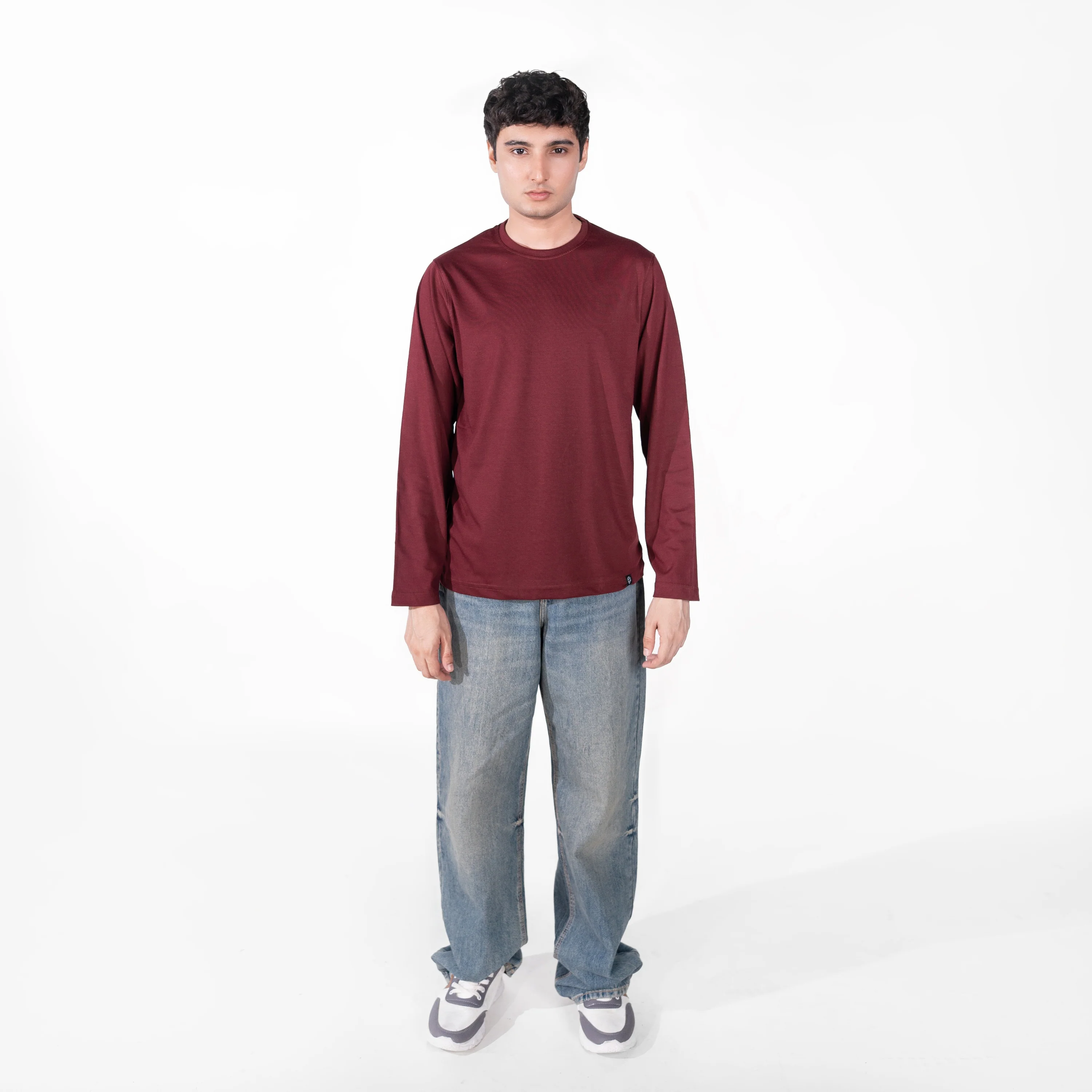 Maroon Full Sleeve Tee - Image 3