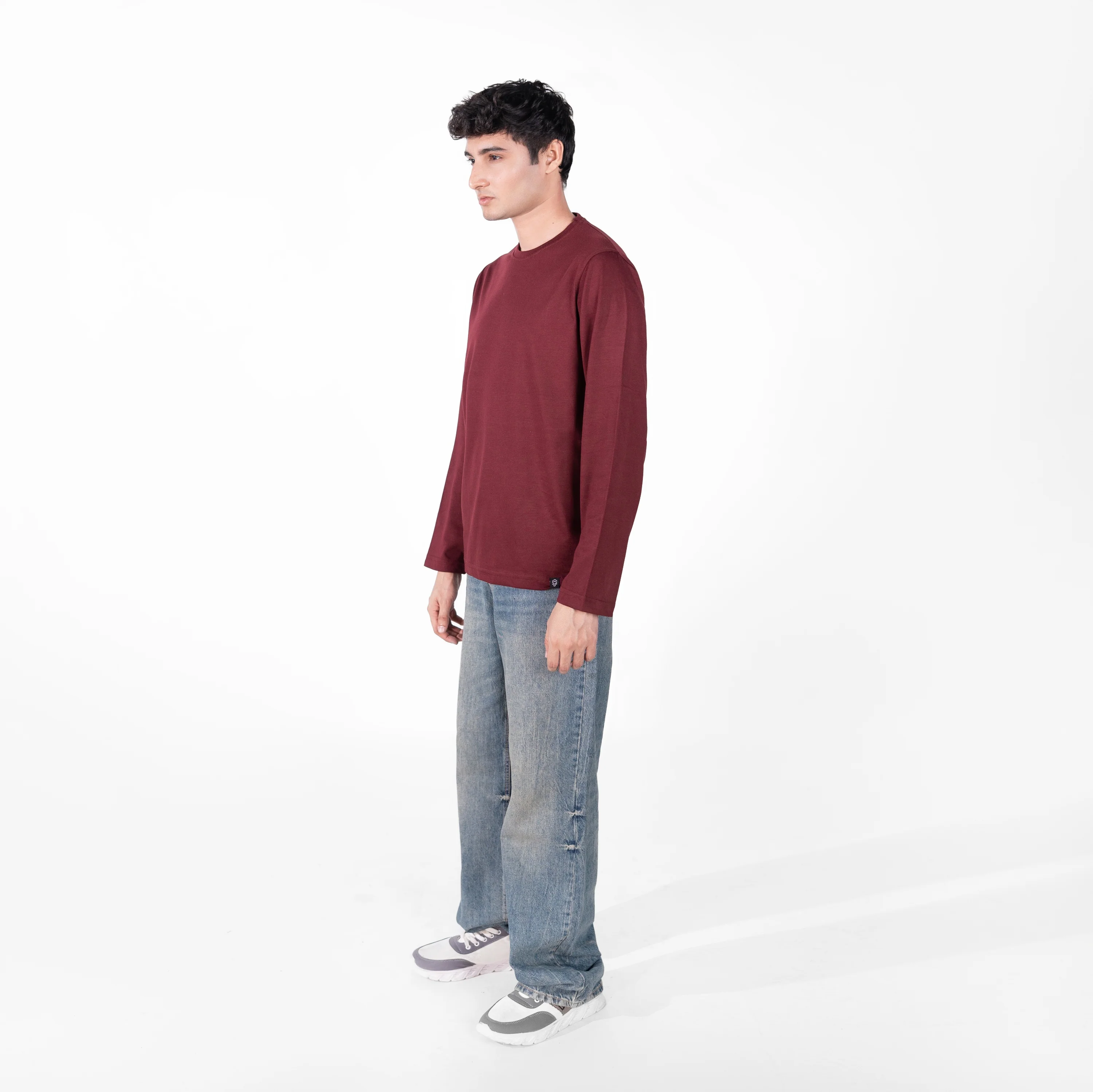 Maroon Full Sleeve Tee - Image 4
