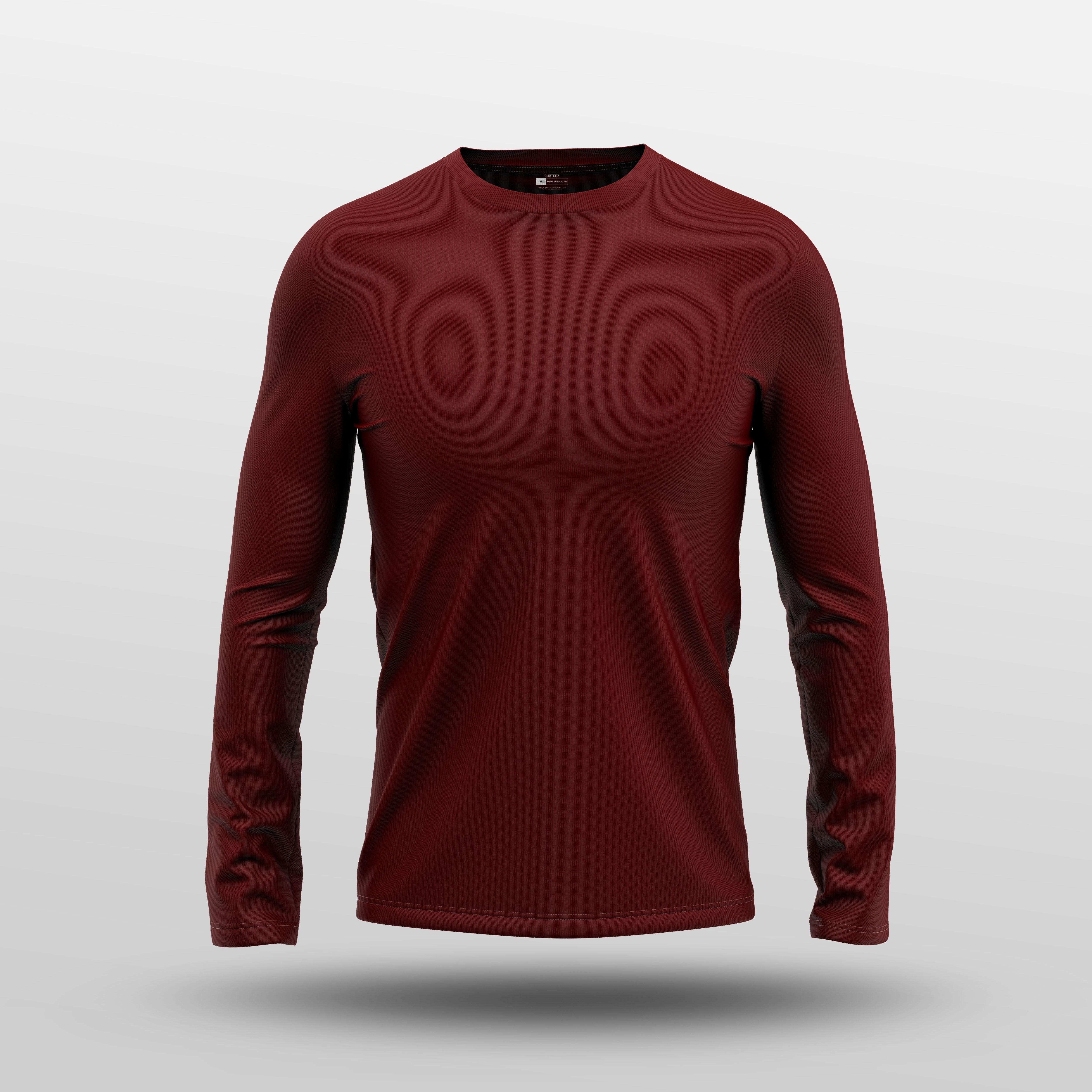 Maroon Full Sleeve Tee - Image 5