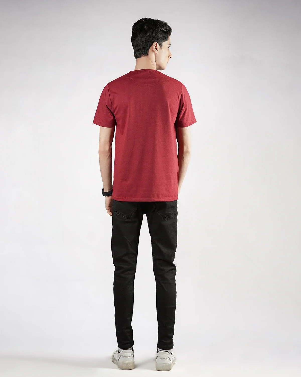 Maroon Henley H/S - Image 4