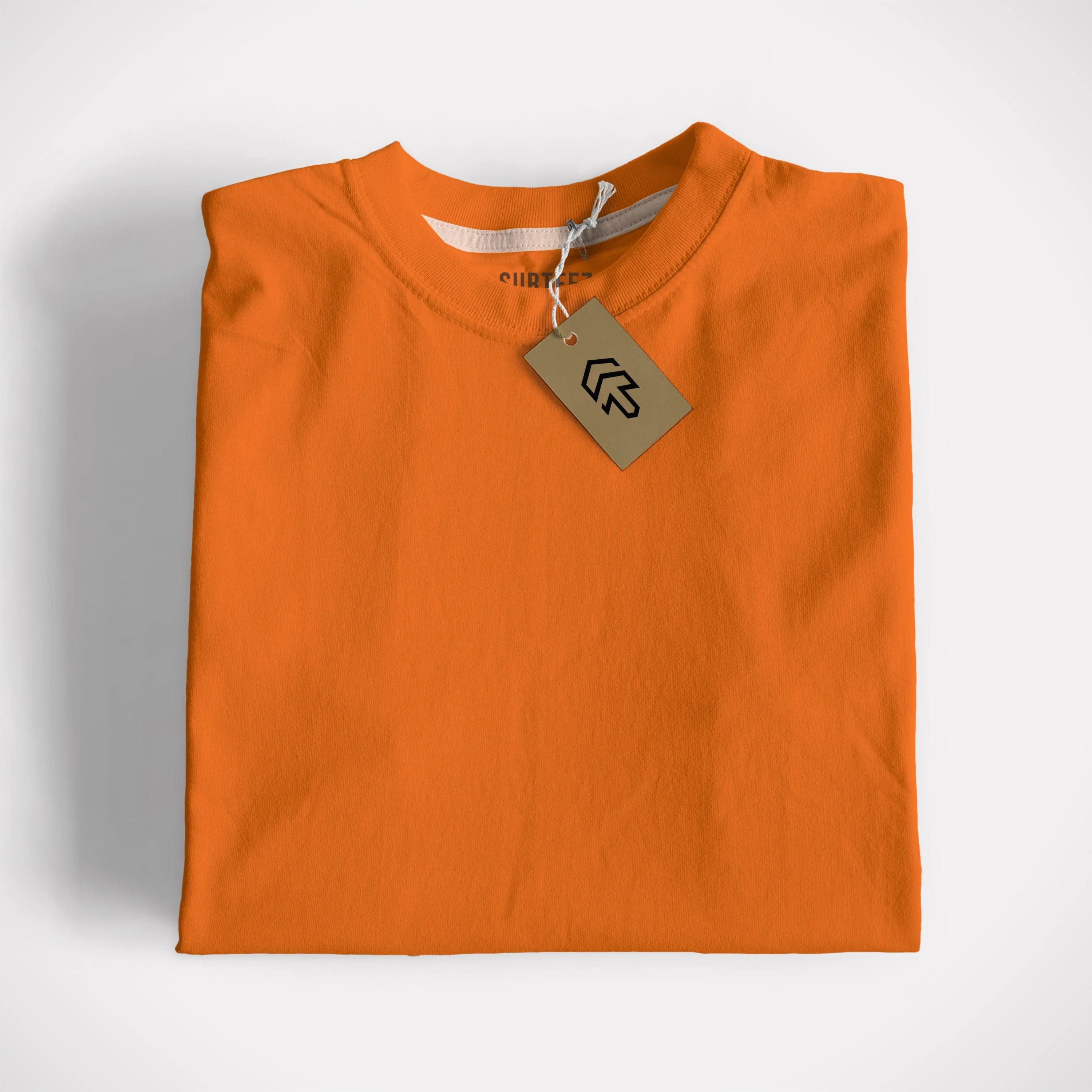 Orange Basic Tee - Image 5