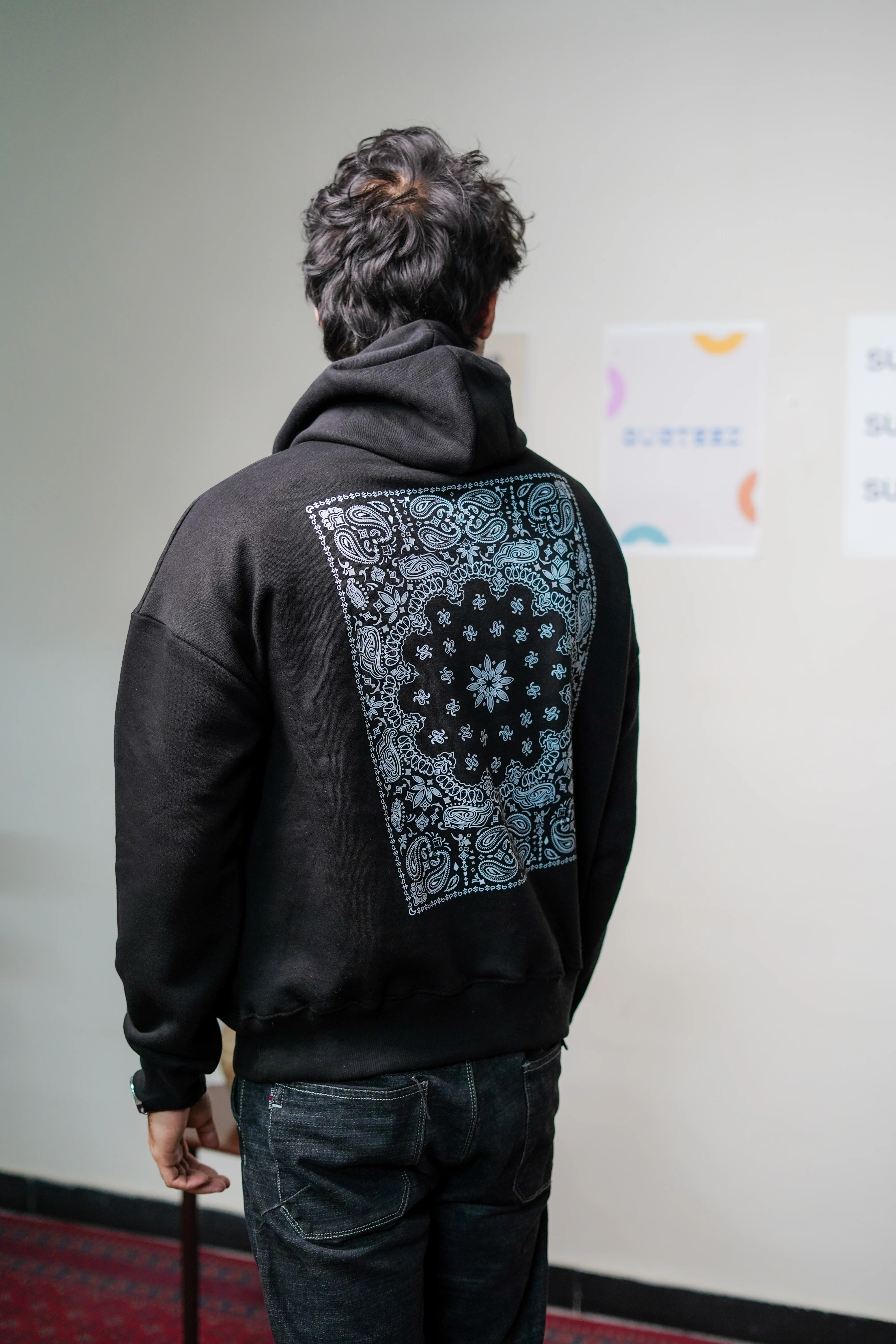 Oversize Motif Hoodie - Image 3