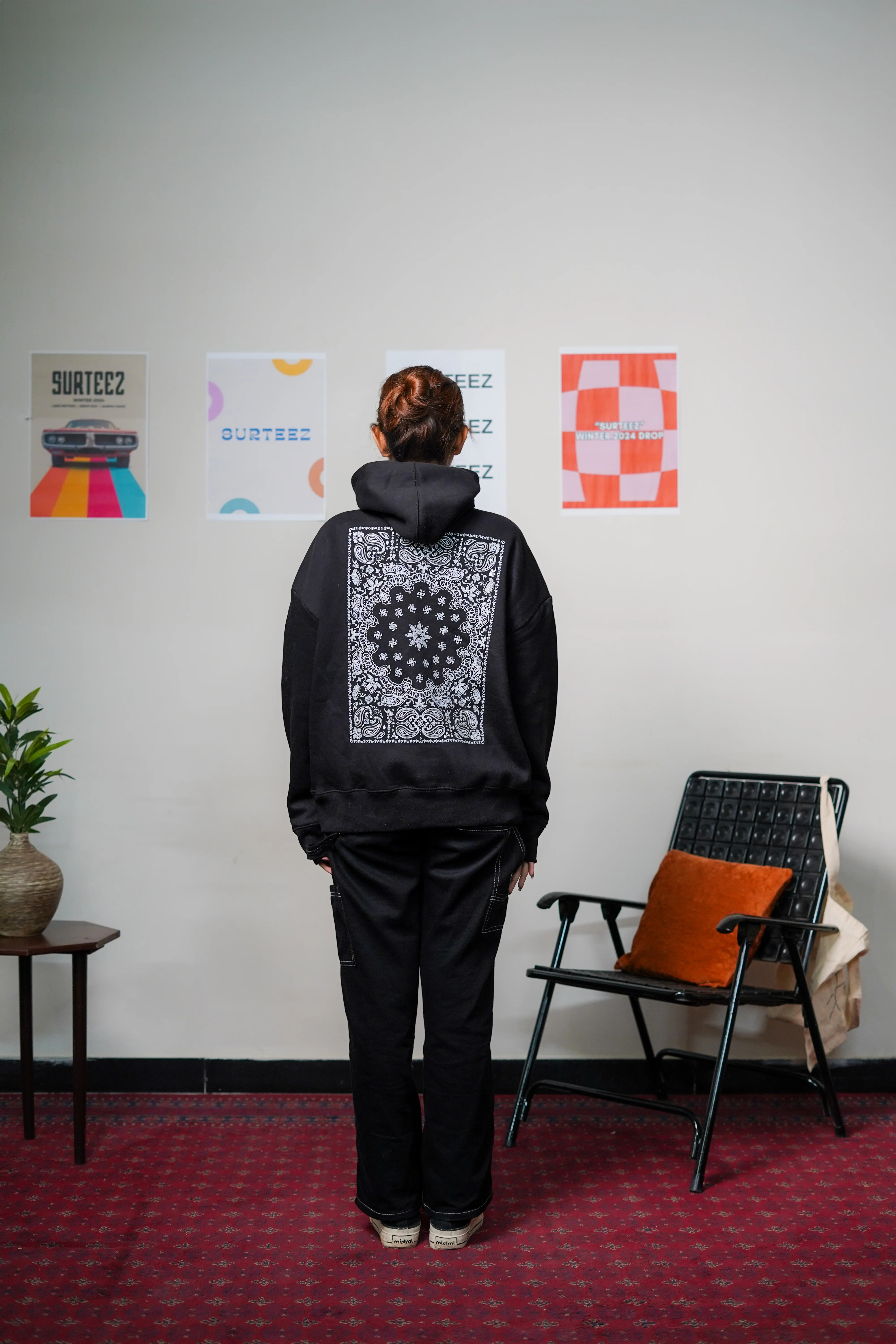 Oversize Motif Hoodie - Image 5