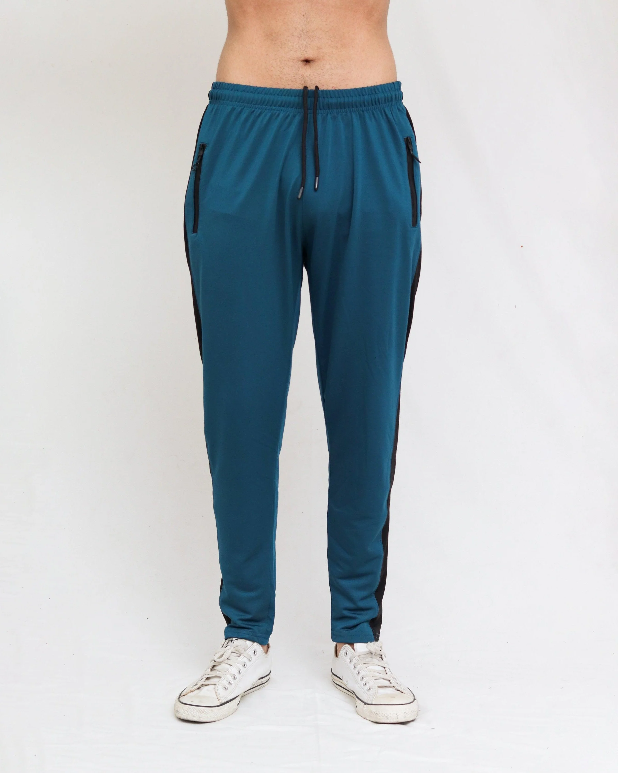 Teal Lycra Quick Dry With Black Side Panel - Image 3