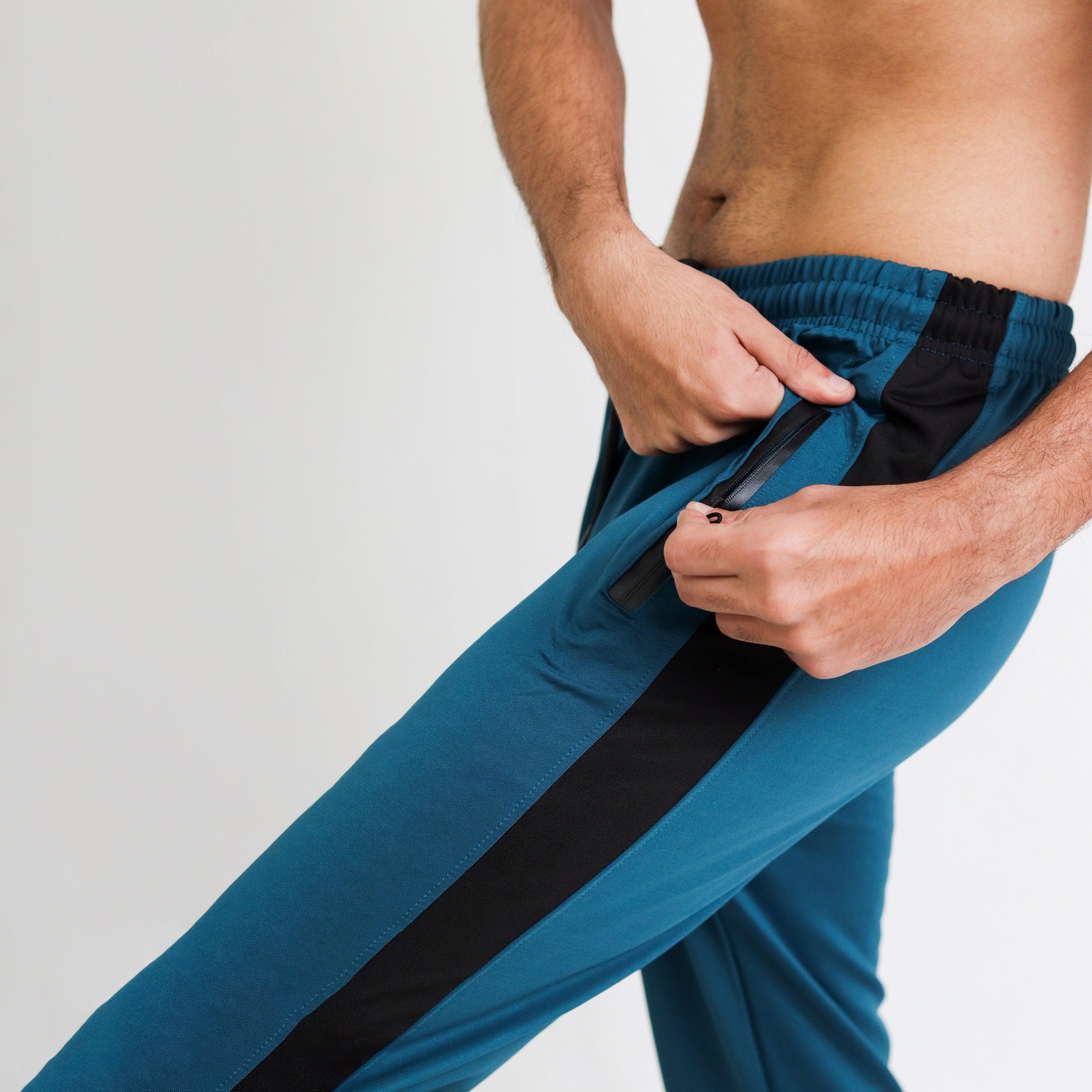 Teal Lycra Quick Dry With Black Side Panel - Image 5