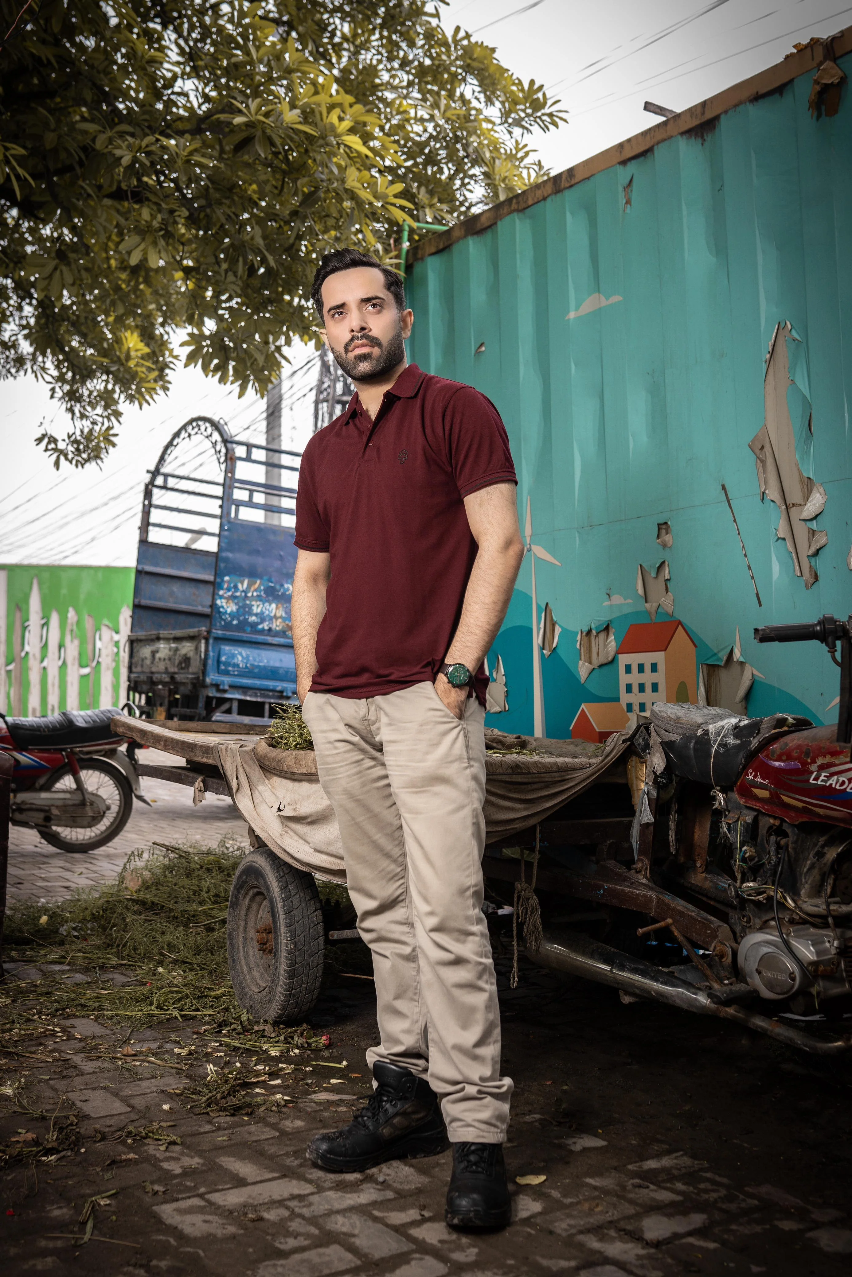 Polo Shirt - Maroon - Image 5