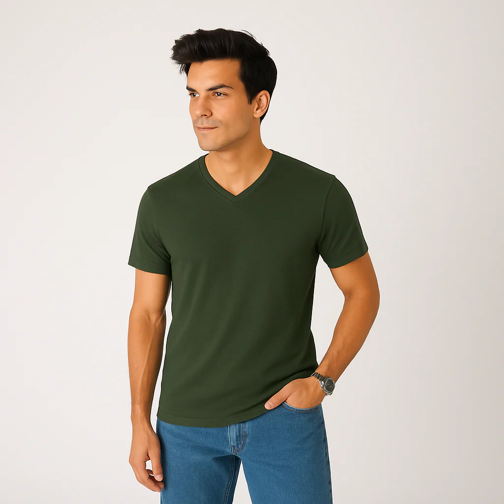 V-Neck Basic Tee - Image 7