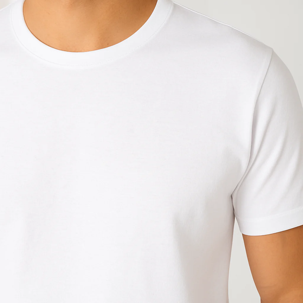White Basic Tee - Image 3