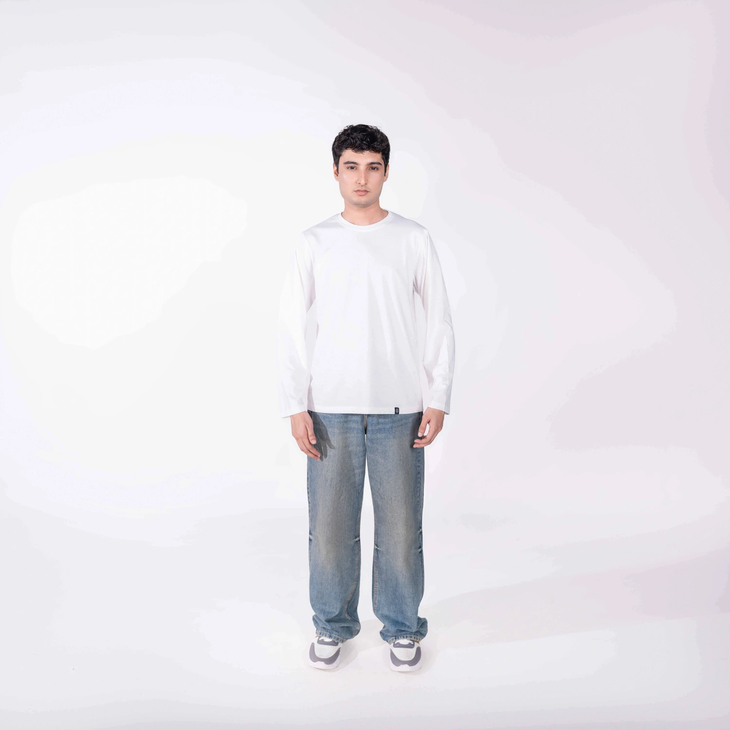 White Full Sleeve Tee - Image 3