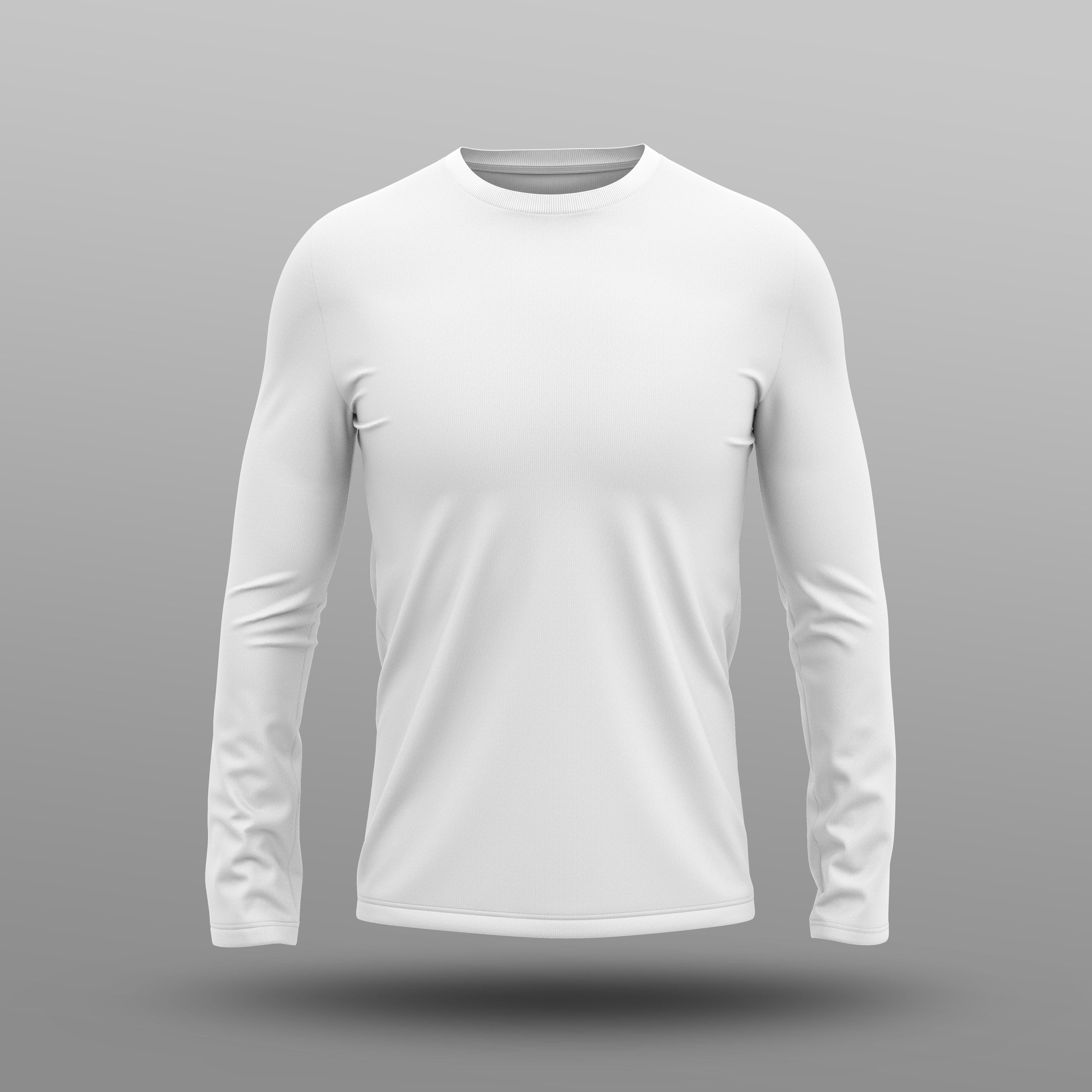 White Full Sleeve Tee - Image 5