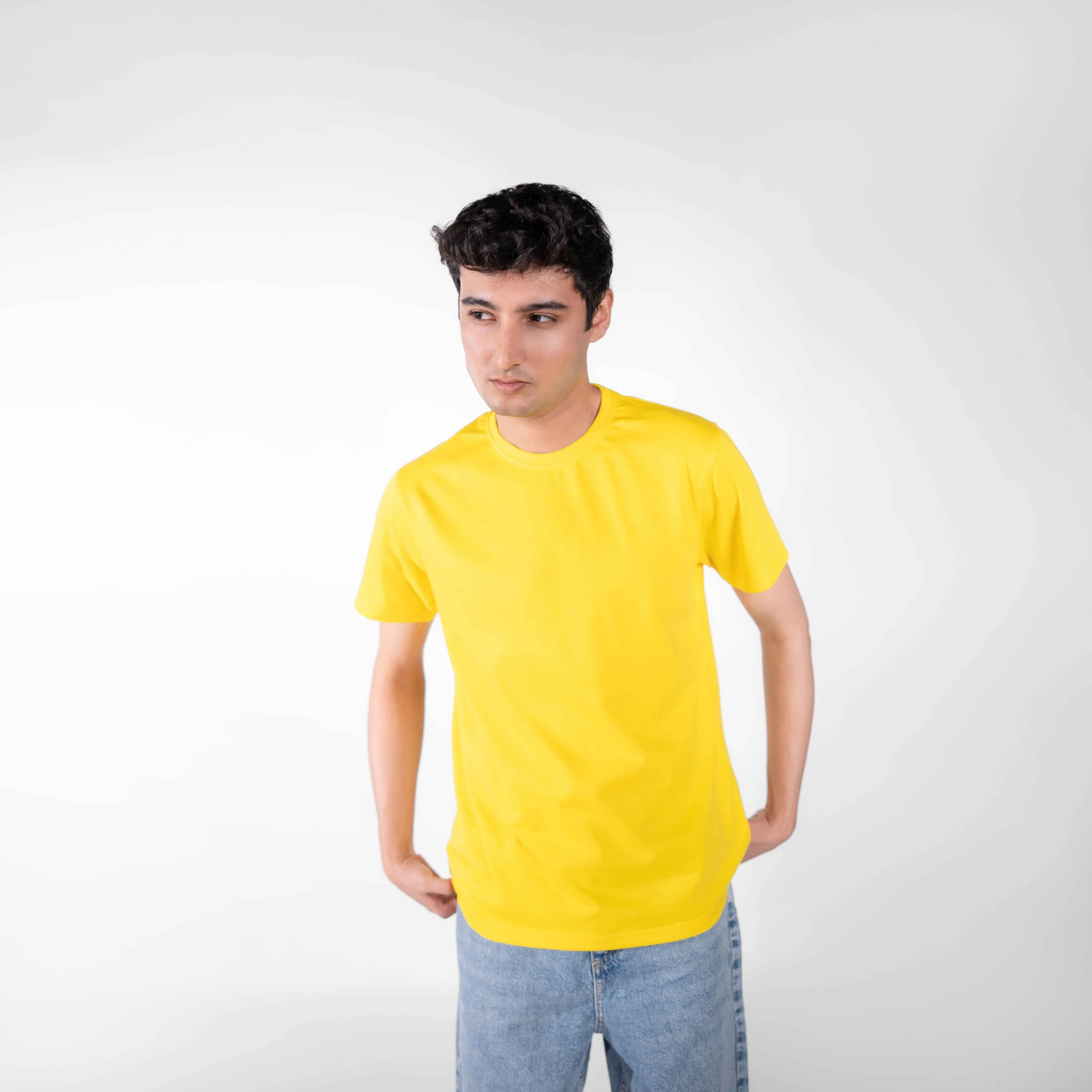 Yellow Basic Tee - Image 3