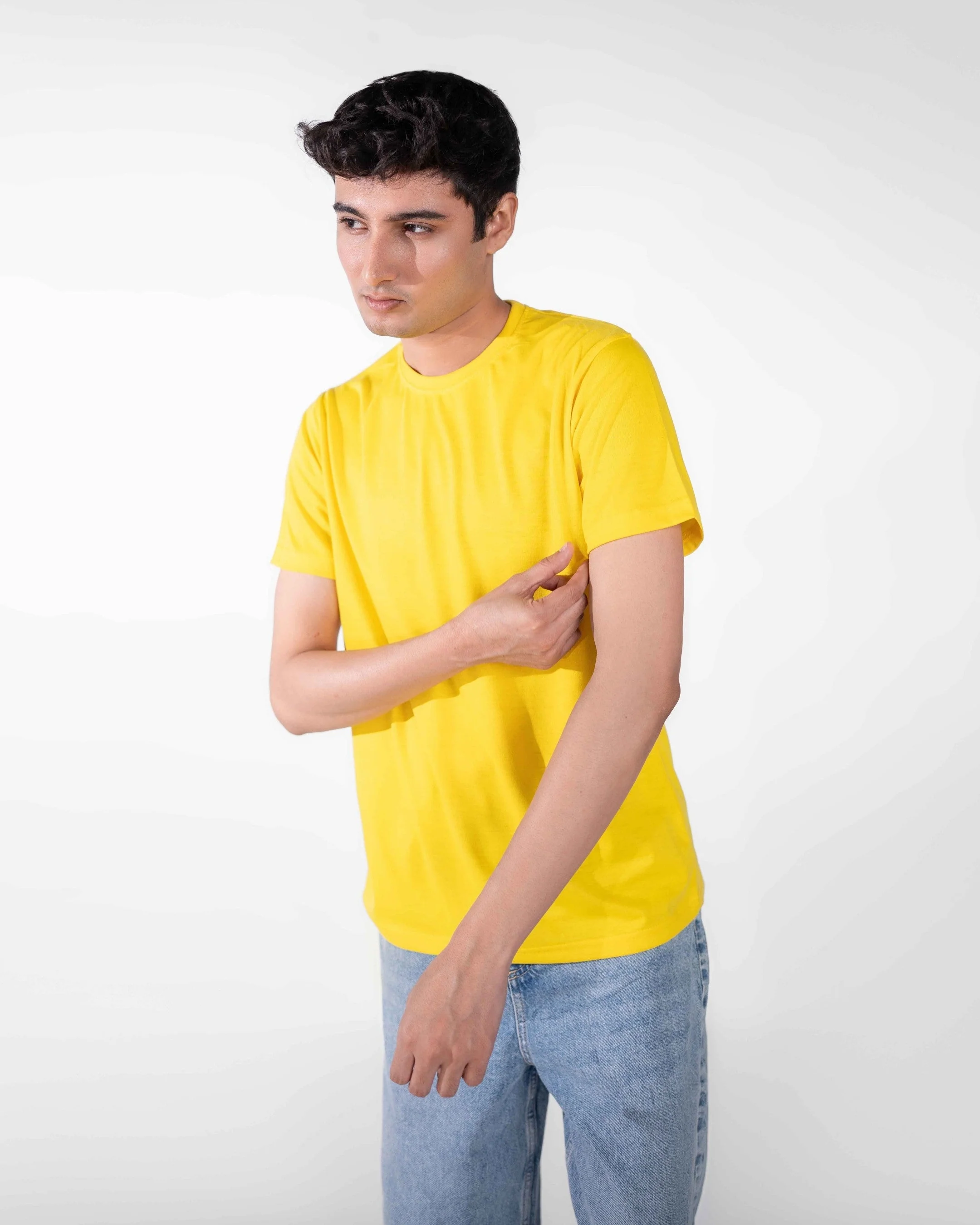 Yellow Basic Tee - Image 6